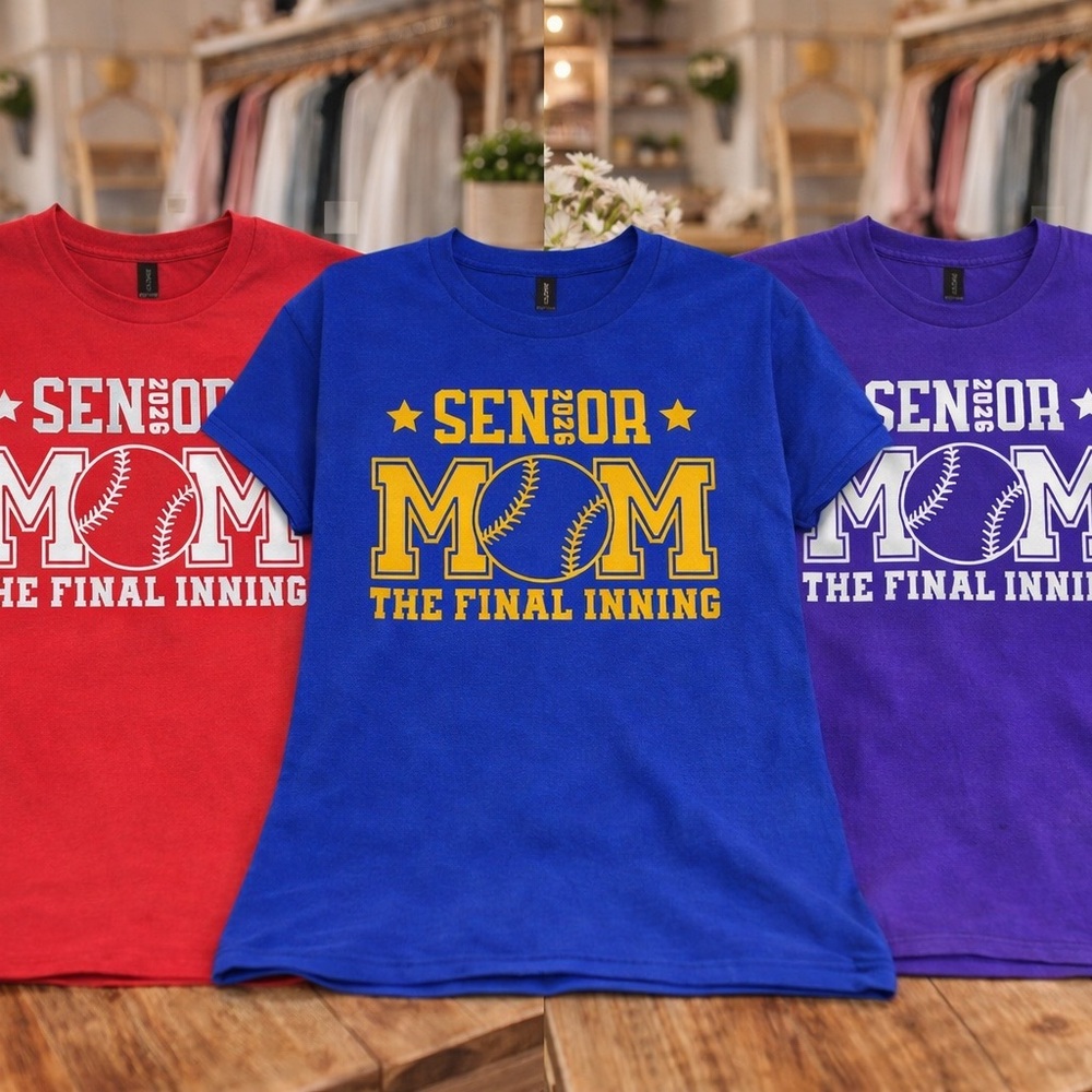 Senior Mom Baseball T-Shirt